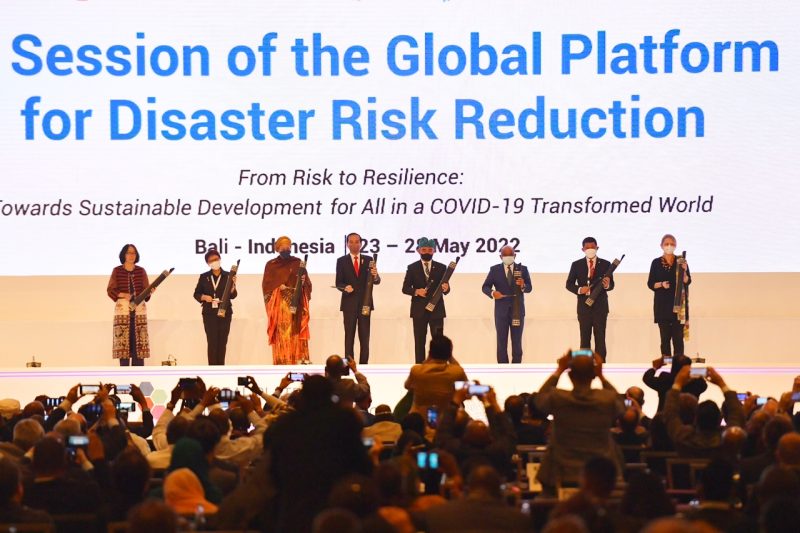 Presiden Jokowi secara resmi membuka Forum Global Pengurangan Risiko Bencana atau the 7th Global Platform for Disaster Risk Reduction (GPDRR) 2022