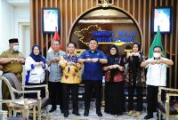 Gubernur Sumsel H. Herman Deru menerima audiensi Rektor Universitas Tridinanti Palembang [UTP] Dr Ir Hj Manisah MP beserta rombongan di ruangannya. 
