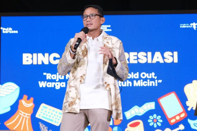 Menteri Pariwisata dan Ekonomi Kreatif/Kepala Badan Pariwisata dan Ekonomi Kreatif (Menparekraf/Baparekraf) Sandiaga Salahuddin Uno