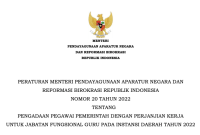 Permen-PANRB Nomor 20/2022 [tangkapan layar]