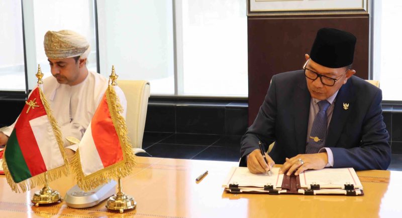 Penandatanganan perjanjian kerja sama Indonesia - Oman