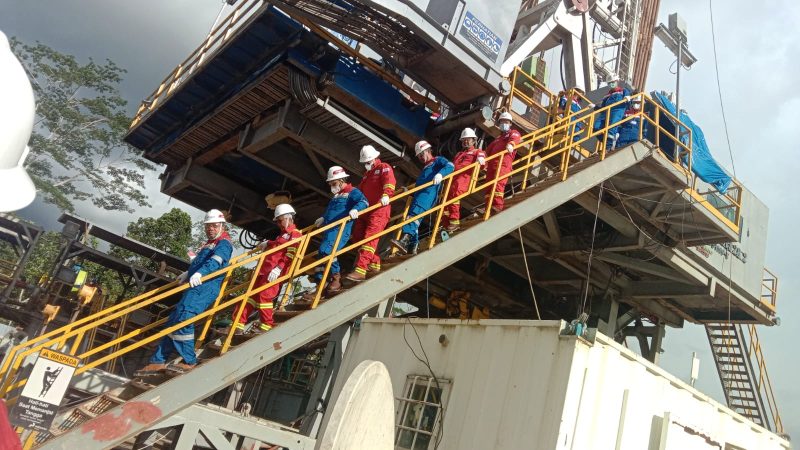 SKK Migas melakukan kunjungan ke lokasi pengeboran sumur Eksplorasi Markisa (MKS)-001 di Kabupaten Sorong Provinsi Papua Barat, Rabu (22/06/2022)
