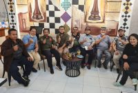 Pengurus PWI Sumsel saat audiensi dengan Pengurus Percasi Sumsel, Sabtu (25/6/2022)