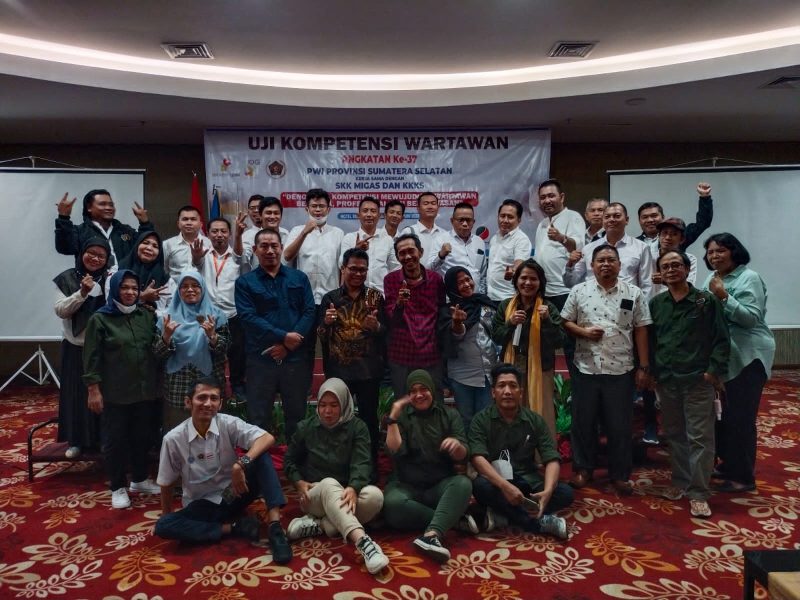 Penutupan UKW ke-37 PWI Sumsel kerja sama dengan SKK Migas Sumbagsel dan KKKS, Rabu (29/6/2022) di Hotel Beston Palembang