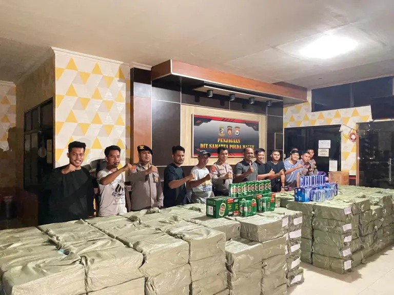 Polda Maluku Utara berhasil penyelundupan ribuan minuman beralkohol asal Cina