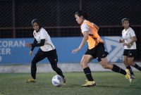 Timnas Wanita Indonesia saat menjalani sesi latihan