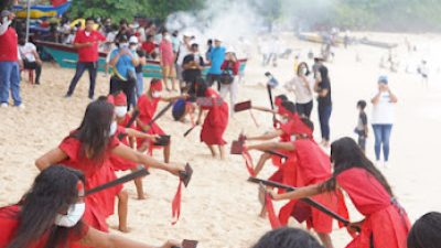 Dokumentasi tari tradisional pada event Likupang Tourism Festival