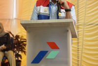 SKK Migas-Pertamina EP Limau Field Resmikan Bank Sampah dan melantik anggota baru Masyarakat Peduli Api (MAS PEPI) di Desa Karya Mulya, pada Selasa (26/7).