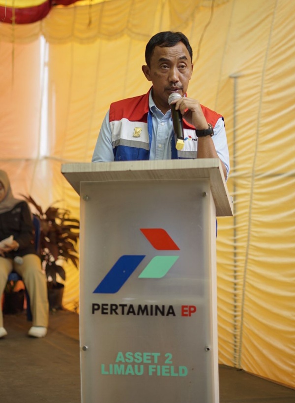SKK Migas-Pertamina EP Limau Field Resmikan Bank Sampah dan melantik anggota baru Masyarakat Peduli Api (MAS PEPI) di Desa Karya Mulya, pada Selasa (26/7).