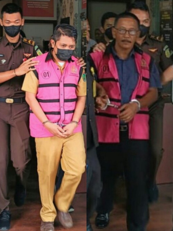 BK dan SMS ditetapkan menjadi tersangka oleh Kejaksaan Negeri Prabumulih atas dugaan kasus korupsi Mark-up pengadaan pakaian Olahraga pelayanan kesehatan untuk lanjut usia [Lansia] pada Dinas Kesehatan Prabumulih tahun 2021 dengan nilai Rp1.053.000.000.