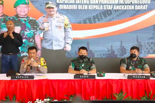 Kapolda Jateng, Irjen. Pol. Ahmad Luthfi saat menggelar keterangan pers