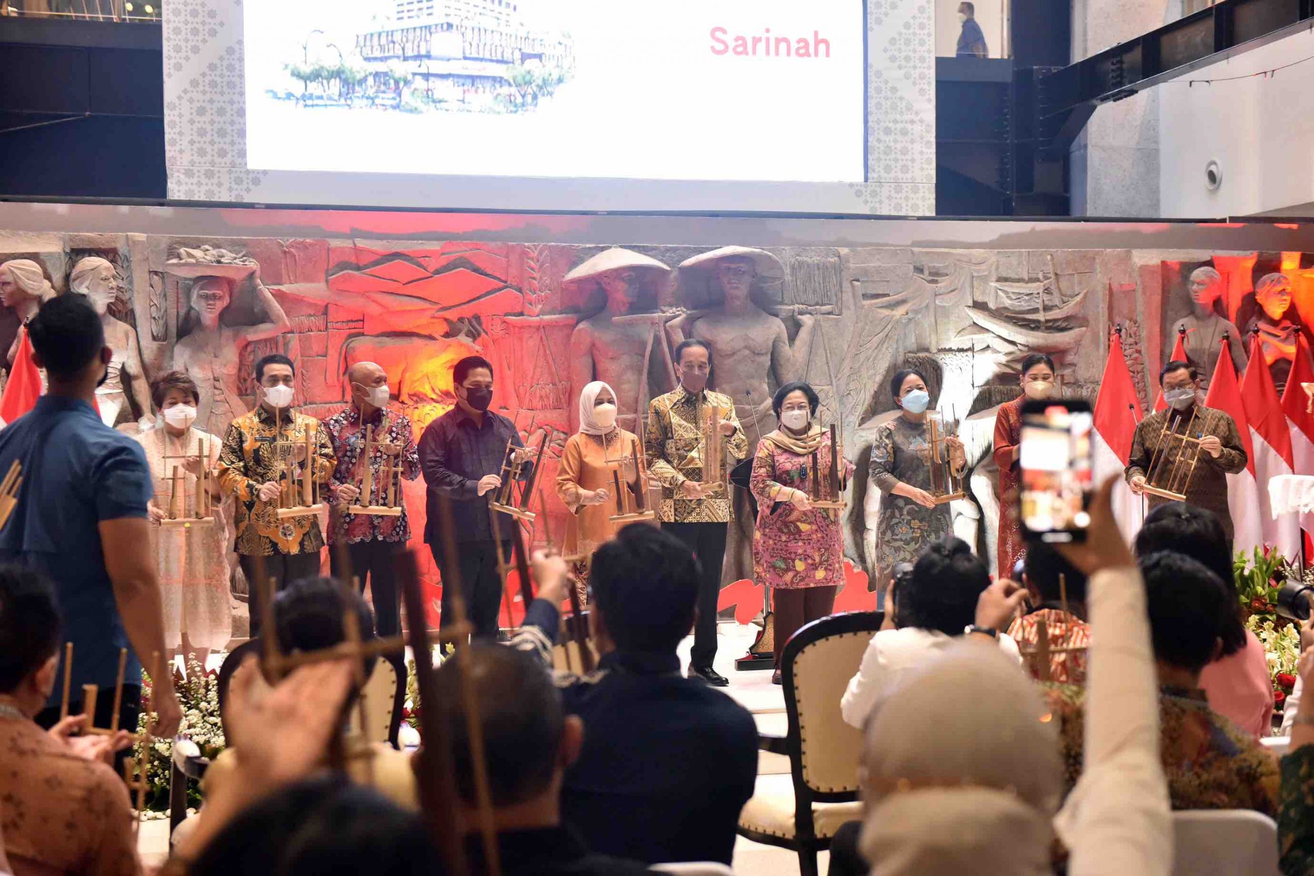 Presiden Jokowi pada Peresmian Transformasi Sarinah, di Gedung Sarinah, Jakarta Pusat, Kamis (14/07/2022)