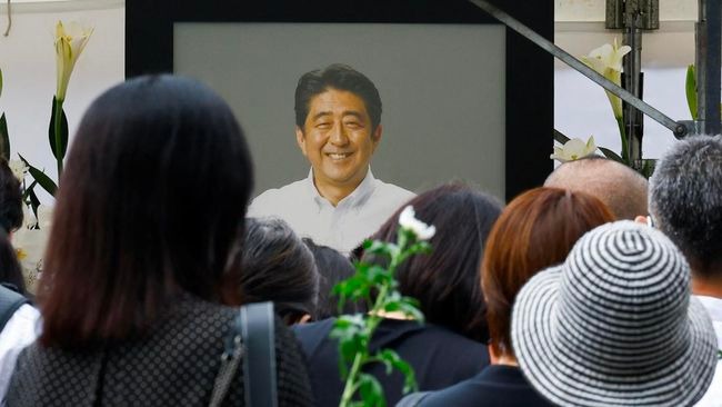 epang akan menggelar pemakaman kenegaraan untuk mendiang mantan perdana menteri Shinzo Abe pada 27 September mendatang