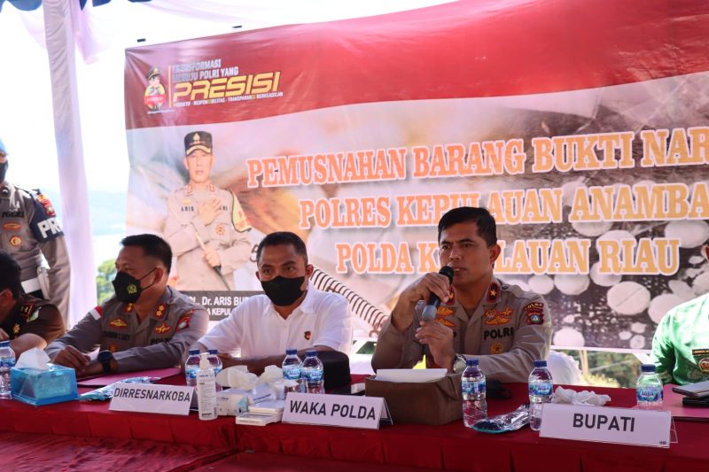 Polda Kepulauan Riau memusnahkan narkotika jenis kokain sebanyak 48.473,22 gram