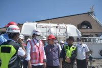 Menhub RI, Budi Karya Sumadi di Pelabuhan Penyeberangan Sanur, Rabu (27/7