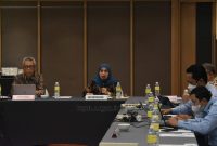 Anggota KPU Betty Epsilon Idroos saat hadir pada Bimtek Pemutakhiran Data WNI di Luar Negeri dan Layanan Adminduk bagi seluruh Perwakilan RI