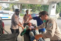 Korban Lakalantas di depan SMA Kumbang dilarikan dan dirawat di RS Pusri