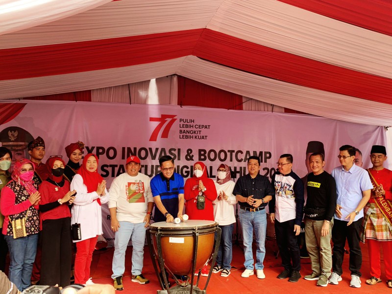 Sekda Kota Palembang Ratu Dewa Buka Inovasi Expo dan Bootcamp Startup Digital