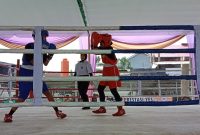 Latihan Tinju menjelang POPDA
