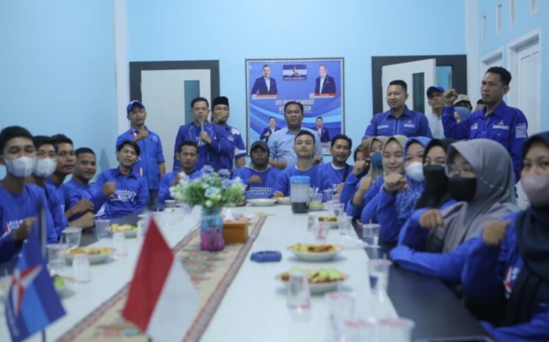 Kaum Millenial Kota Prabumulih membulatkan hati bergabung bersama Partai Demokrat