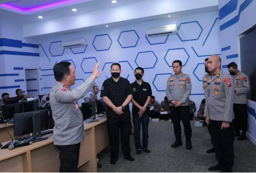 Polda Sumut saat aplikasi Lancang Kuning