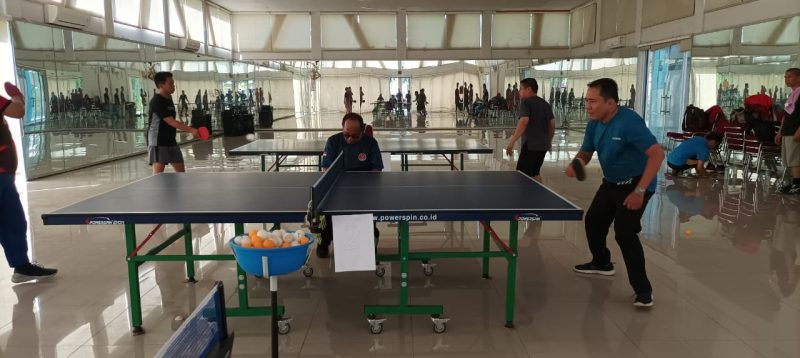 Seleksi atlet cabor tenis meja kontingen PWI Sumsel, Sabtu (13/8/2022) di Komplek CGC