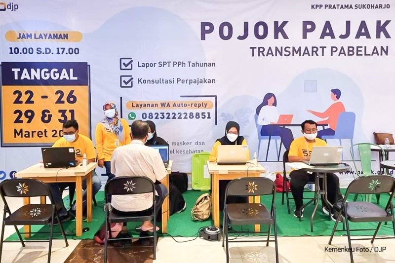 Pojok pelayanan pajak (Foto: Humas Kemenkeu)