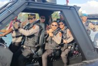 Polda Bali saat melaksanakan Sea Trial Rigid Inflatable Boat dalam rangka Kesiapan Pengamanan Perairan Presidensi G-20 