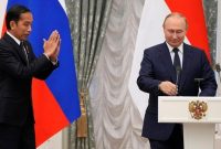 Presiden RI  Ir H Joko Widodo  bersama Presiden Rusia, Vladimir Putin