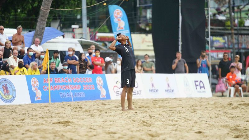 Laga perdana AFF Beach Soccer Championship 2022 