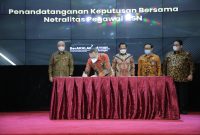 Penandatanganan SKB Netralitas ASN, di Jakarta, Kamis (22/09/2022)