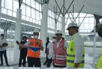 Menhub RI Budi Karya Sumadi saat meninjau Terminal Tipe A Amplas Medan