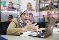 Anggota KPU Betty Epsilon Idroos hadir secara daring dalam Diskusi Perumusan Strategi dan Rencana Aksi Open Data Pemilu
