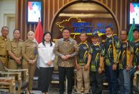 Gubernur Sumsel H Herman Deru, ketika menerima kunjungan kerja pengurus ASFC 