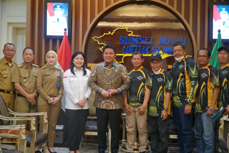 Gubernur Sumsel H Herman Deru, ketika menerima kunjungan kerja pengurus ASFC