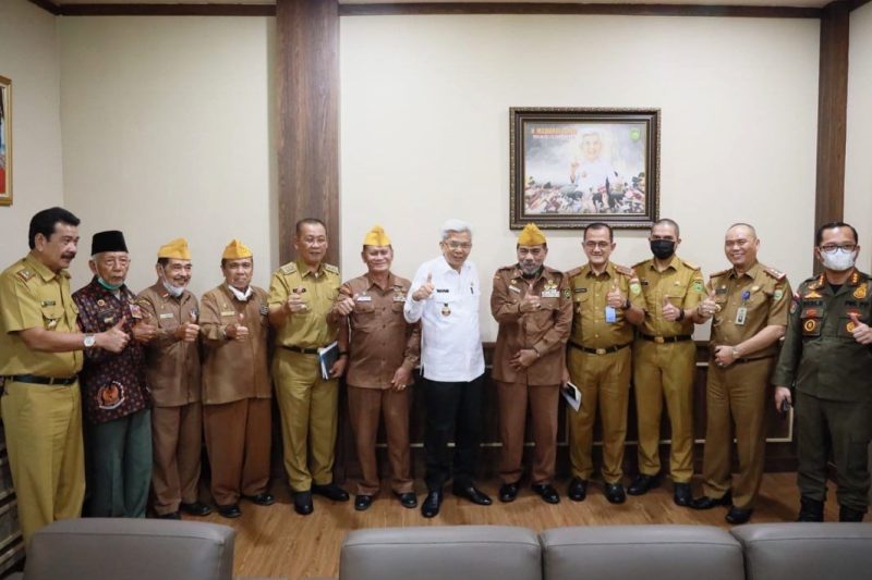 Wagub Sumsel saat menerima audiensi  pengurus DPD LVRI Sumsel