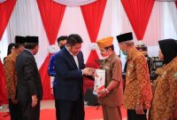Gubernur Sumsel saat ramah tamah bersama LVRI dalam rangka HUT ke-77 Kemerdekaan RI