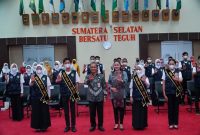 Sekda Provinsi Sumsel Ir. S.A Supriono secara resmi mengukuhkan kepengurusan Forum Anak Provinsi Sumsel Tahun 2021-2023 
