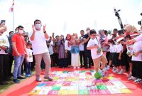 Peringatan Hari Anak Nasional (HAN) Provinsi Sumsel tahun 2022 di Griya Agung Palembang, Sabtu (20/8)