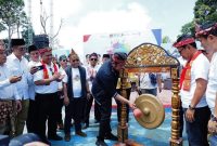 Gubernur Sumsel, H Herman Deru saat membuka Festival Danau Rayo 