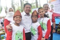 Gubernur Sumsel H Herman Deru saat menghadiri peringatan Hari Lingkungan Hidup Sedunia (HLHS) Provinsi Sumsel 