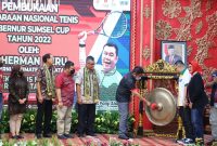 Pembukaan Kejuaraan Nasional (Kejurnas) Tenis Gubernur Sumsel Cup 2022