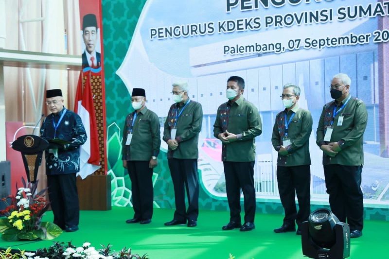 Gubernur Sumsel H Herman Deru dilantik sebagai Ketua Komite Daerah Ekonomi dan Keuangan Syariah (KDEKS) Sumsel