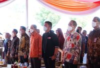 Gubernur Sumsel, H Herman Deru saat pembukaan Roadshow Bus KPK 2022 di Kota Palembang