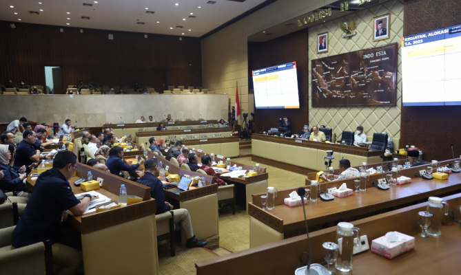 Ketua Bawaslu Rahmat Bagja dalam Rapat Dengar Pendapat (RDP) Bawaslu dengan Komisi II DPR RI, Selasa, (20/09/2022)