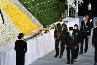 Wapres Ma’aruf Amin menghadiri prosesi pemakaman kenegaraan Mantan PM Jepang Shinzo Abe, di Nippon Budokan, Choyoda, Tokyo, Selasa (27/09/2022)