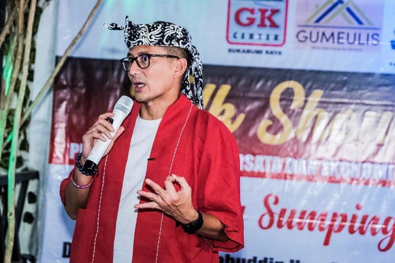 Menteri Pariwisata dan Ekonomi Kreatif/Kepala Badan Pariwisata dan Ekonomi Kreatif Sandiaga Salahuddin Uno 