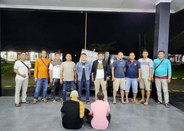 Polisi menangkap warga dharmasraya diduga menyalahgunakan BBM bersubsidi