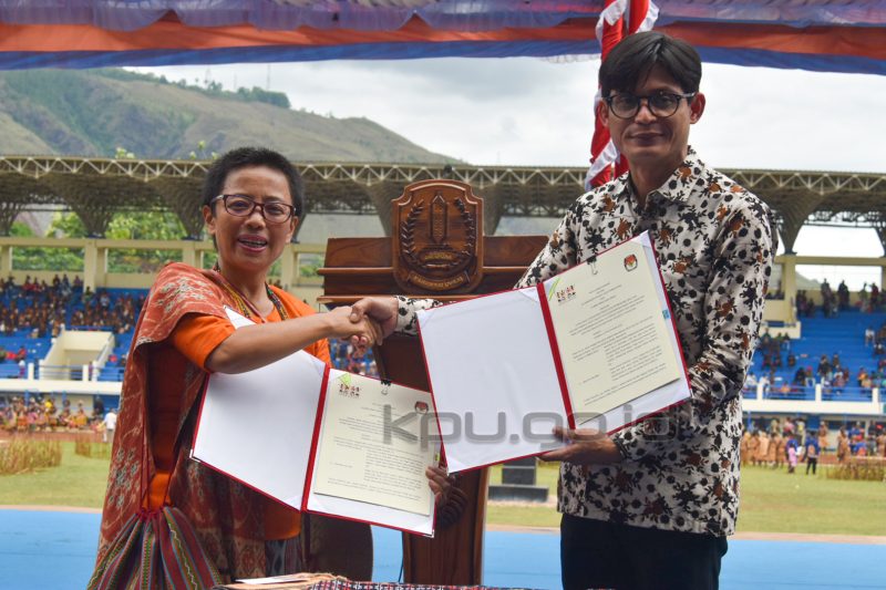 KPU RI menjalin kerja sama dengan Aliansi Masyarakat Adat Nusantara 