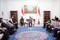 Wapres KH Ma'ruf Amin menerima Menteri Haji dan Umrah Arab Saudi Tawfiq F Al Rabiah